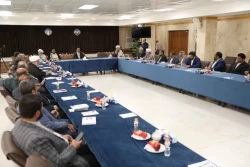دیدار مداحان بعثه مقام معظم رهبری در عتبات عالیات با نماینده ولی فقیه در امور حج و زیارت در قم 6