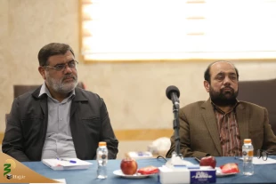 دیدار مداحان بعثه مقام معظم رهبری در عتبات عالیات با نماینده ولی فقیه در امور حج و زیارت در قم 10