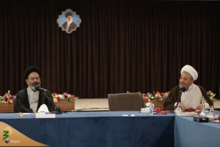 دیدار مداحان بعثه مقام معظم رهبری در عتبات عالیات با نماینده ولی فقیه در امور حج و زیارت در قم 11