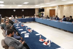 دیدار مداحان بعثه مقام معظم رهبری در عتبات عالیات با نماینده ولی فقیه در امور حج و زیارت در قم 16