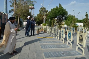 همزمان با هفته حج انجام شد؛ 
تجدید میثاق کارگزاران حج اصفهان با شهدا 