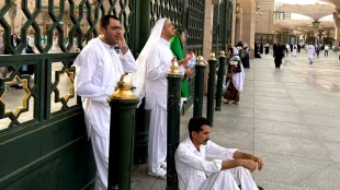 گزارش تصویری از حضور اولین کاروانهای ایرانی در مسجدالنبی + عکس 2