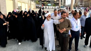 گزارش تصویری از حضور اولین کاروانهای ایرانی در مسجدالنبی + عکس 2