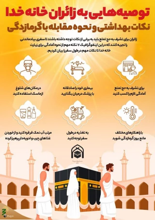 اینفوگرافیک/ نکات بهداشتی و نحوه مقابله با گرمازدگی