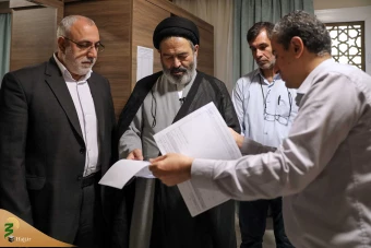 
بازدید سرپرست حجاج ایرانی از ستاد اجرایی حج در مدینه 6