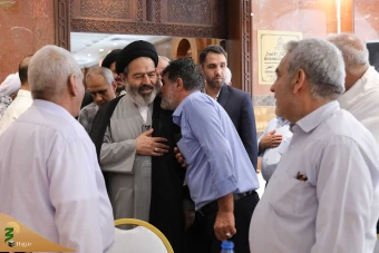 دیدار صمیمی سرپرست حجاج ایرانی با زائران کشورمان درمدینه منوره _ 2 3