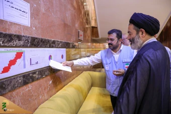 دیدار صمیمی سرپرست حجاج ایرانی با زائران کشورمان درمدینه منوره _ 2 8