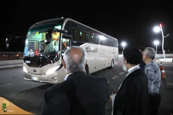 بازدید سرپرست حجاج ایرانی از ایستگاه بین راهی 20