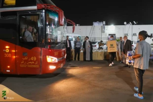 دیدار حجت الاسلام والمسلمین نواب با زائران ایرانی در میقات شجره 12
