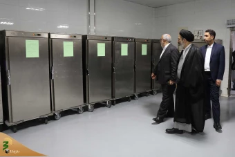 بازدید سرپرست حجاج ایرانی و رئیس سازمان حج و زیارت از آشپزخانه احد 4