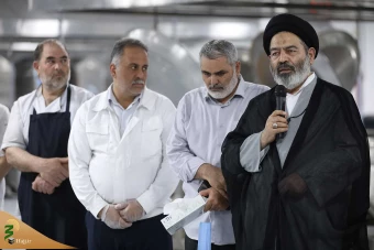 بازدید سرپرست حجاج ایرانی و رئیس سازمان حج و زیارت از آشپزخانه احد 28