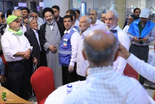بازدید امروز سرپرست حجاج ایرانی از یکی از هتل های محل اسکان زائرین ایرانی 3