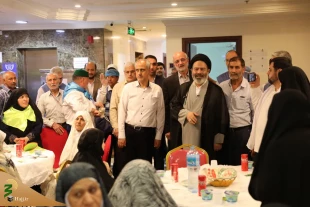 بازدید امروز سرپرست حجاج ایرانی از یکی از هتل های محل اسکان زائرین ایرانی 4
