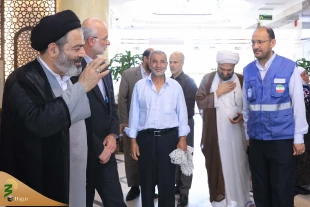 بازدید امروز سرپرست حجاج ایرانی از یکی از هتل های محل اسکان زائرین ایرانی 7