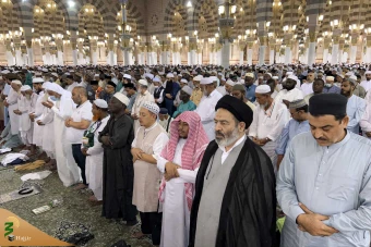 حضور سرپرست حجاج ایرانی در مسجد النبی 2