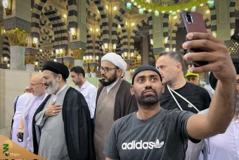 حضور سرپرست حجاج ایرانی در مسجد النبی 6