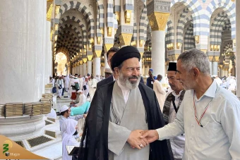 حضور سرپرست حجاج ایرانی در مسجد النبی 14