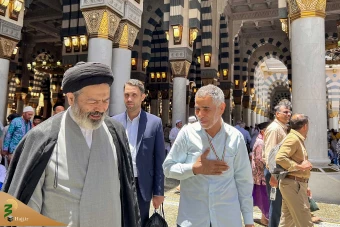 حضور سرپرست حجاج ایرانی در مسجد النبی 20