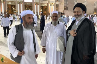 حضور سرپرست حجاج ایرانی در مسجد النبی 3