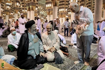 حضور سرپرست حجاج ایرانی در مسجد النبی 22