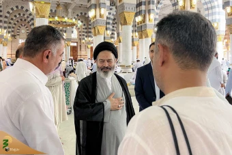 حضور سرپرست حجاج ایرانی در مسجد النبی 8