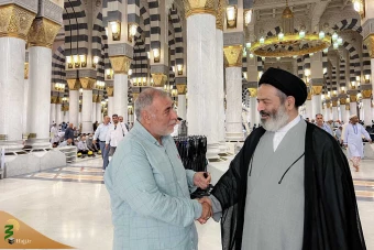 حضور سرپرست حجاج ایرانی در مسجد النبی 13