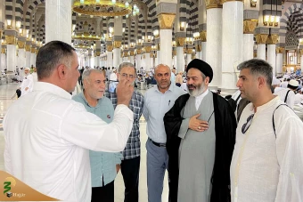 حضور سرپرست حجاج ایرانی در مسجد النبی 9
