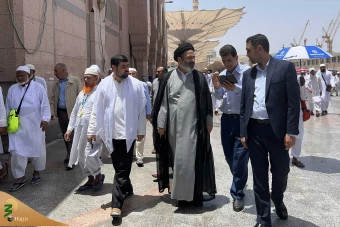 حضور سرپرست حجاج ایرانی در مسجد النبی 18