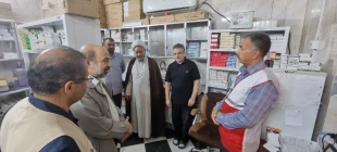 بازدید مسئول دفترنمایندگی بعثه عراق از درمانگاه مرکزی زائران ایرانی در کربلا 6