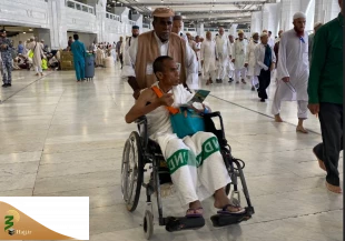 طواف خانه خدا با ویلچر + تصاویر 7