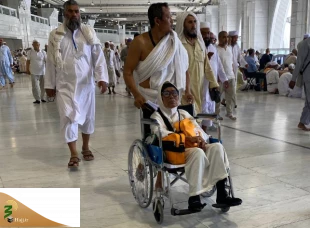طواف خانه خدا با ویلچر + تصاویر 9