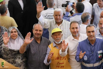 دیدار صمیمی سرپرست حجاج ایرانی با زائران کشورمان درمدینه منوره _ 5 5