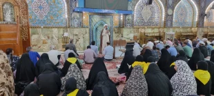 فرازهای دعای ندبه در خمیه گاه حسینی طنین انداز شد  5