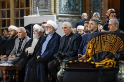 اهتزاز پرچم عزای گنبد بارگاه منور رضوی در کاظمین 12