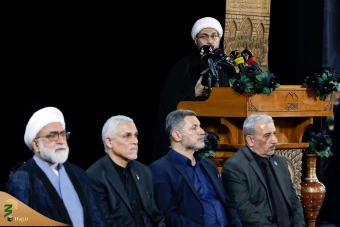 اهتزاز پرچم عزای گنبد بارگاه منور رضوی در کاظمین 18