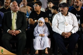 اهتزاز پرچم عزای گنبد بارگاه منور رضوی در کاظمین 20