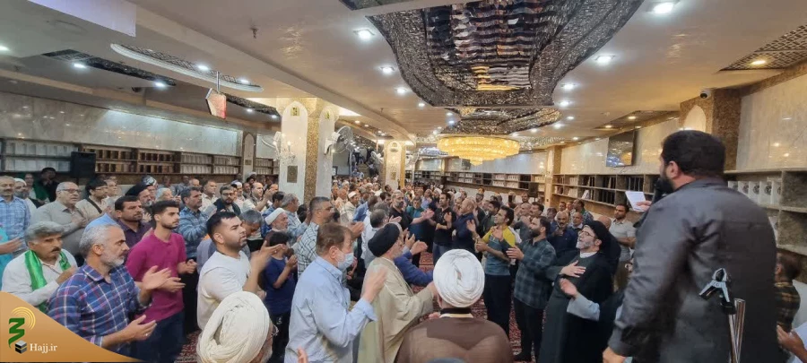 مراسم عزاداری زائران ایرانی در سوگ شهادت امام جواد(ع) در سرداب حرم حضرت عباس(ع) 4