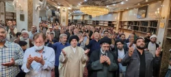 مراسم عزاداری زائران ایرانی در سوگ شهادت امام جواد(ع) در سرداب حرم حضرت عباس(ع) 2
