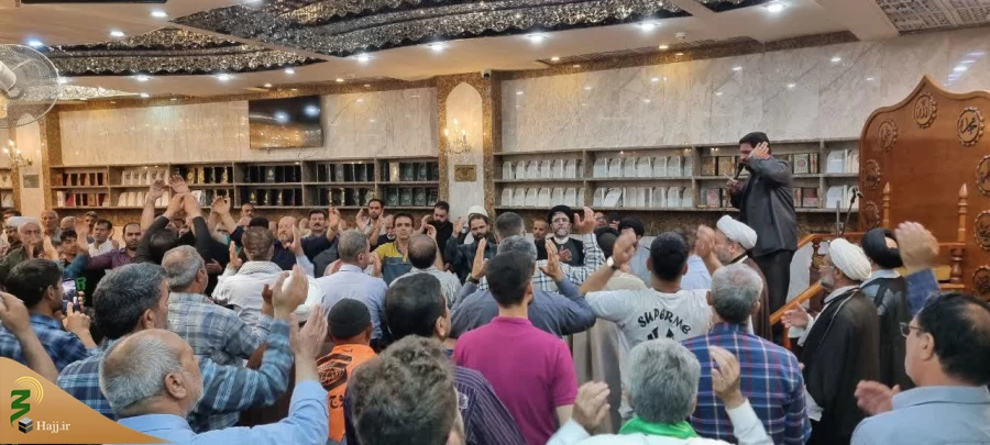 مراسم عزاداری زائران ایرانی در سوگ شهادت امام جواد(ع) در سرداب حرم حضرت عباس(ع) 3