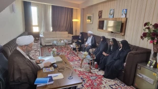 دیدار دختر نوجوان ایرانی حافظ کل قرآن با نماینده بعثه مقام معظم رهبری در عراق 2