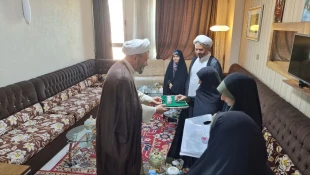 دیدار دختر نوجوان ایرانی حافظ کل قرآن با نماینده بعثه مقام معظم رهبری در عراق 6