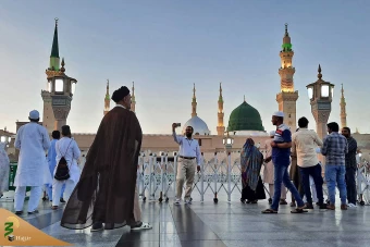 حال‌وهوای مدینه منوره در ایام حج تمتع ۱۴۰۲ 32