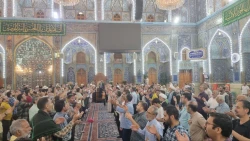 عزاداری زائران ایرانی در اولین پنجشنبه ماه ذی الحجه در حرم امام حسین(ع) 3