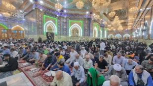 اولین دعای کمیل ماه ذی الحجه در خیمه گاه حسینی(ع) برگزار شد 2