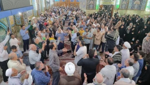 اولین دعای کمیل ماه ذی الحجه در خیمه گاه حسینی(ع) برگزار شد 2