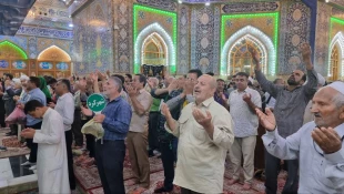 اولین دعای کمیل ماه ذی الحجه در خیمه گاه حسینی(ع) برگزار شد 2