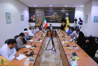 دیدار اعضای گروه اعزامی صداوسیما با سرپرست حجاج ایرانی 7