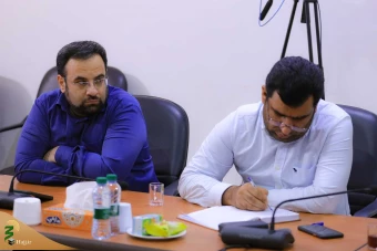  دیدار اعضای گروه اعزامی صداوسیما با سرپرست حجاج ایرانی 8