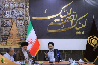  دیدار اعضای گروه اعزامی صداوسیما با سرپرست حجاج ایرانی 11