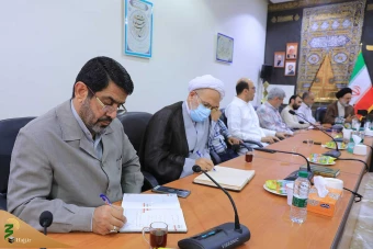  دیدار اعضای گروه اعزامی صداوسیما با سرپرست حجاج ایرانی 15